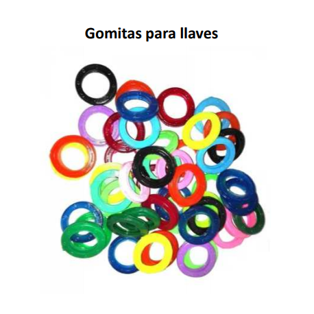 GOMITAS PARA LLAVES REDONDAS