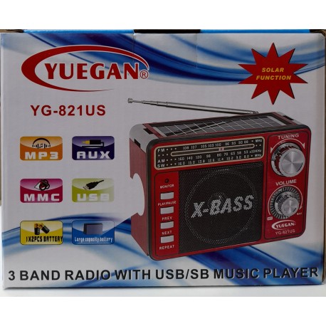 RADIO SOLAR YG-823US